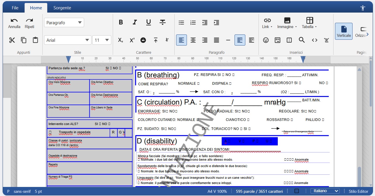 Stilo modifica in tempo reale un PDF complesso di un sistema ospedaliero