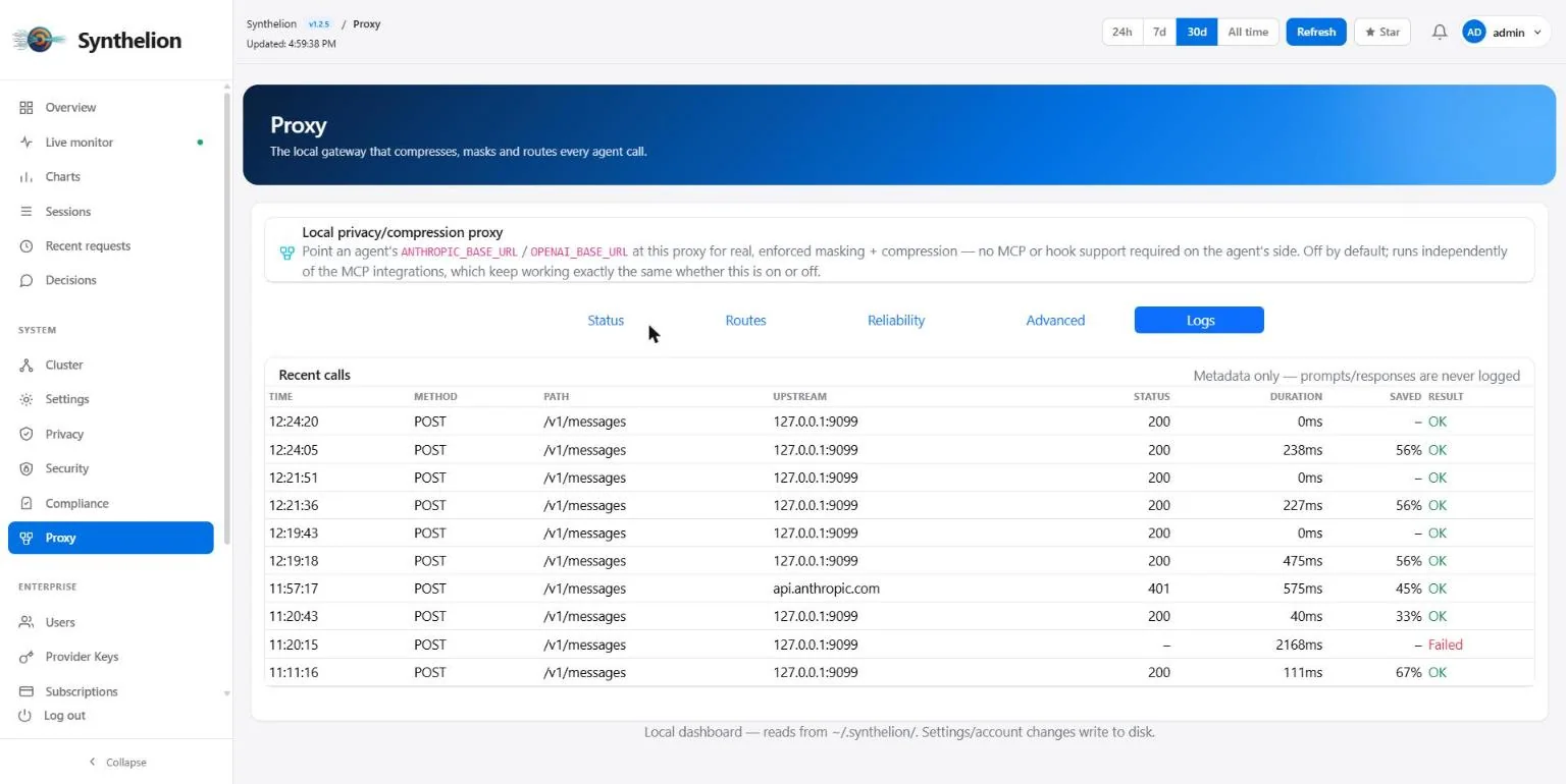Log proxy